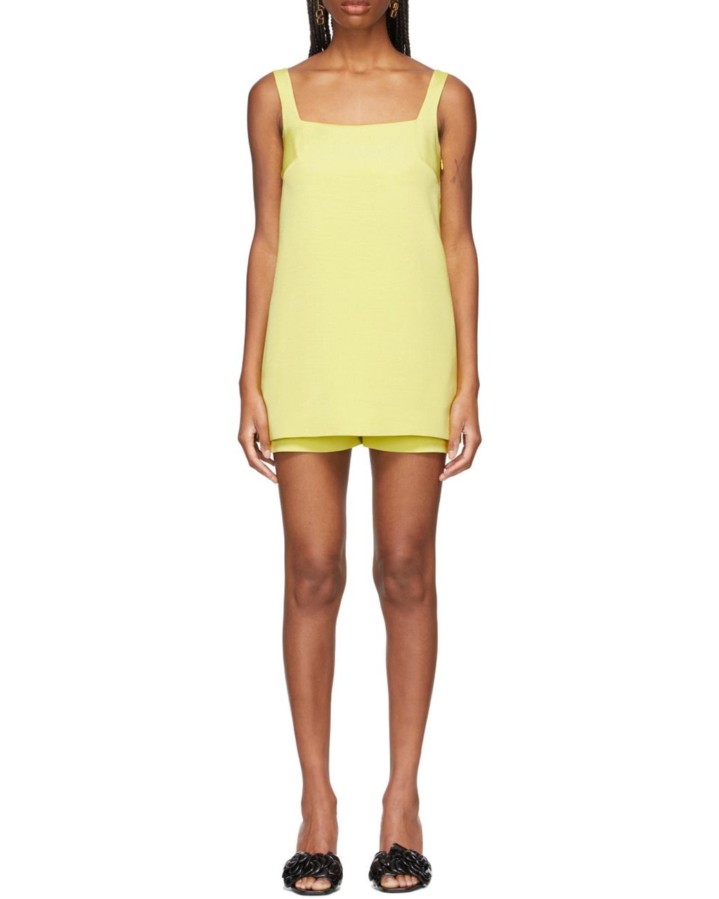 Valentino Yellow Sleeveless Playsuit