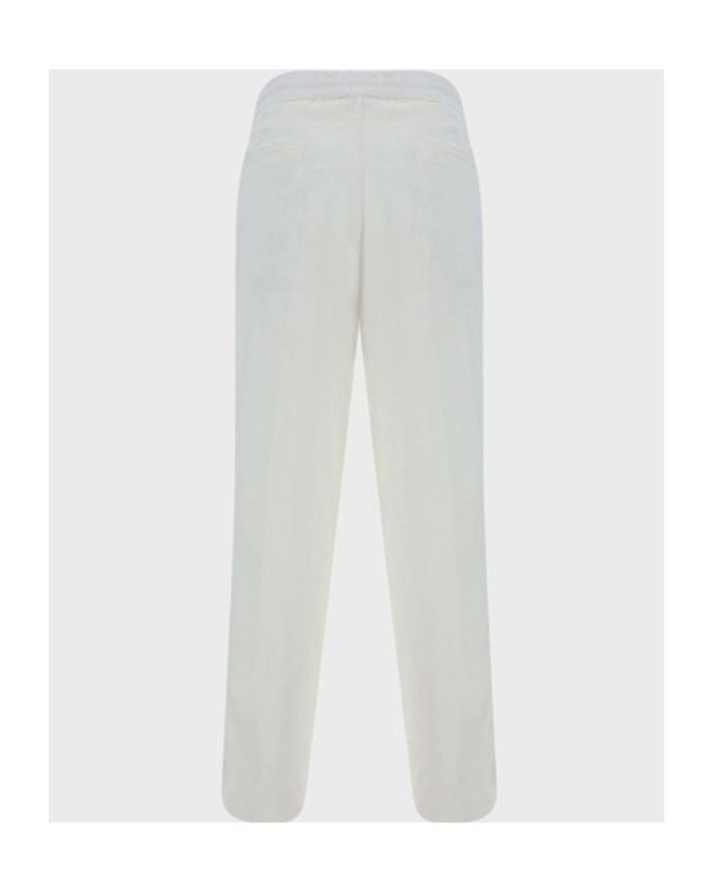 Brunello Cucinelli Gray Drawstring Elastic Waist Pants for men