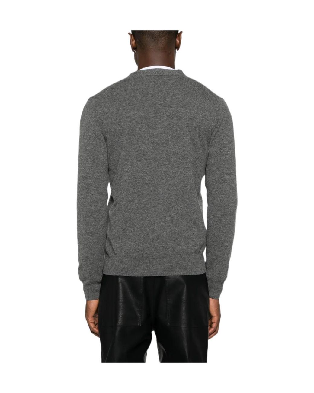 COMME DES GARÇONS PLAY Blue Comme Des Garçons Play Logo Patch Knitted Cardigan