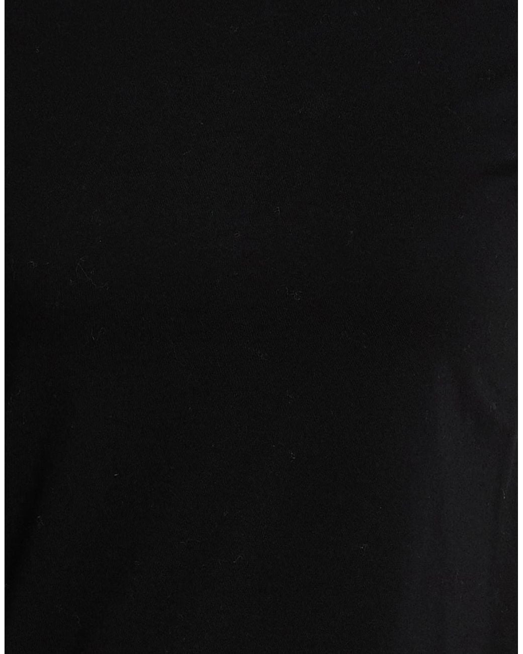 Rick Owens Black Crewneck Short-Sleeve T-Shirt