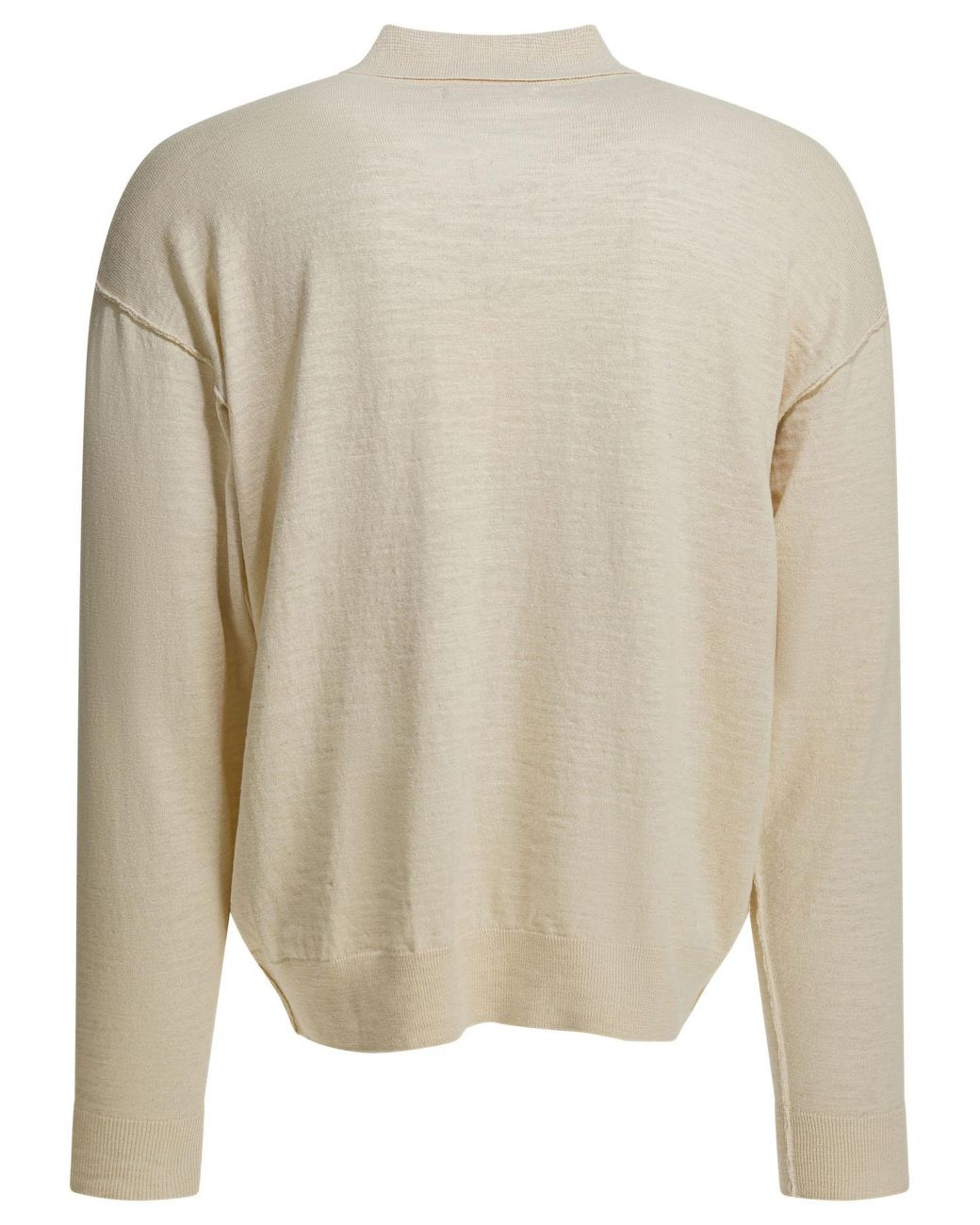 mfpen White Formal Open-Knit Cardigan for men