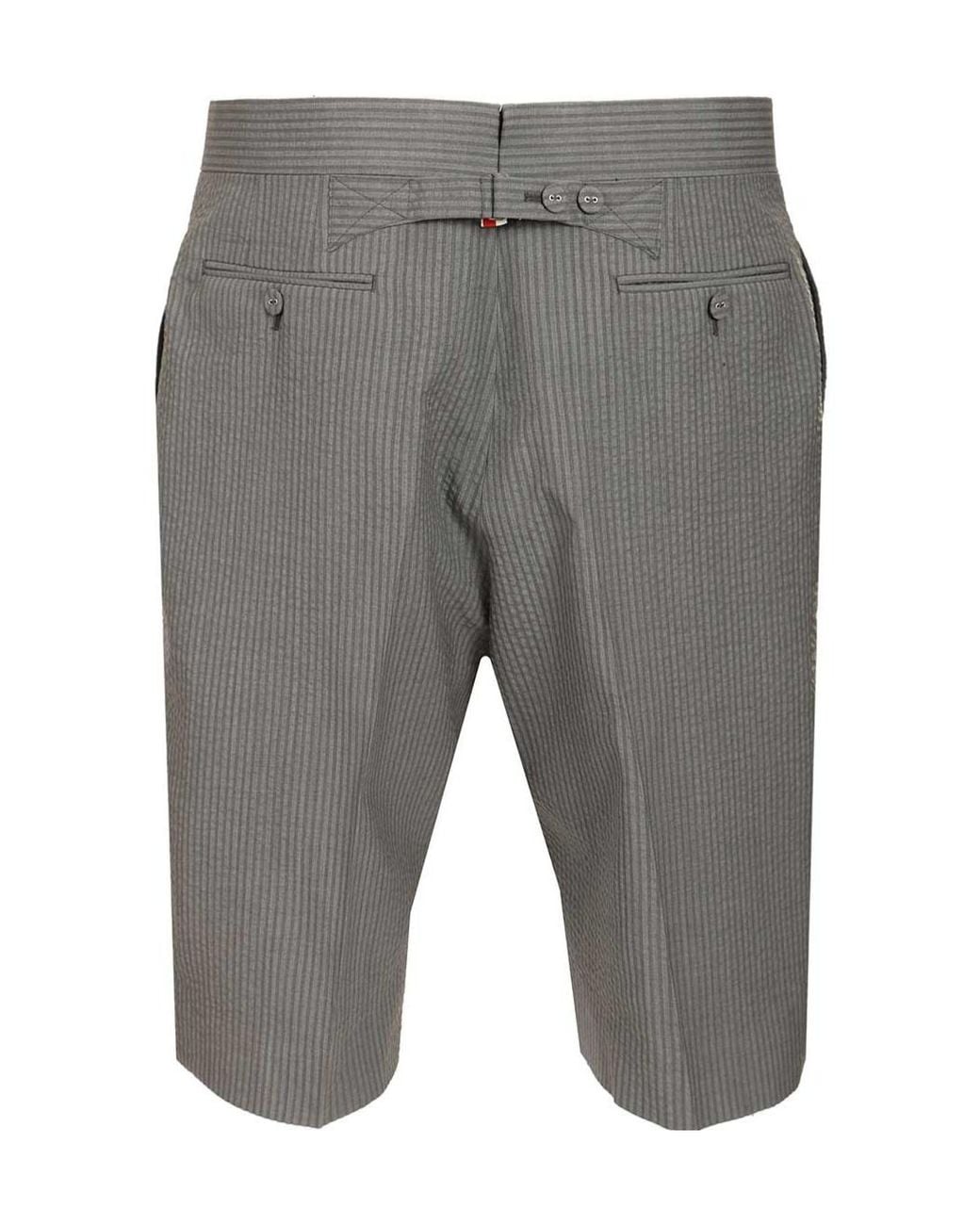 Thom Browne Gray Fit 1 Backstrap Tailored Shorts for men
