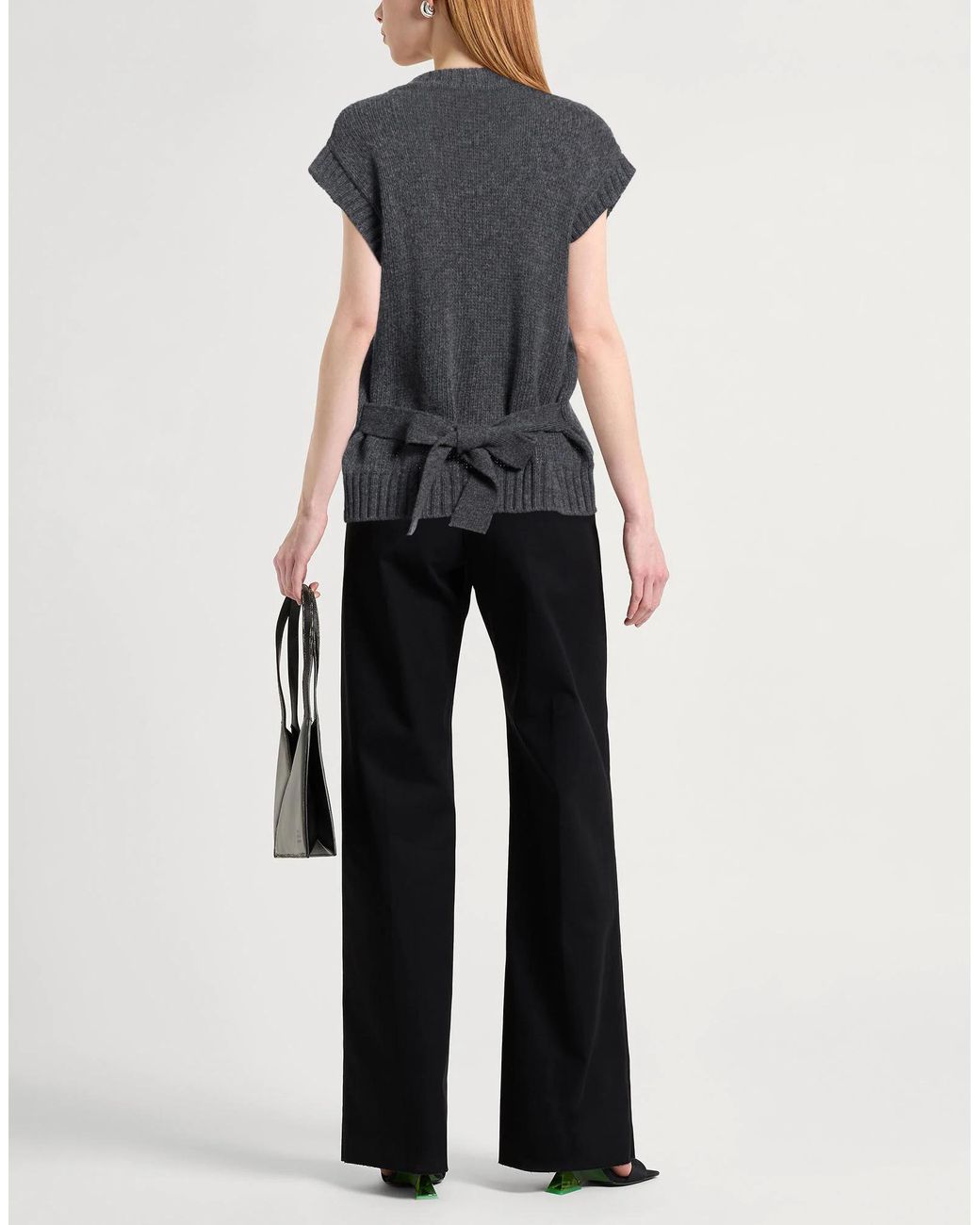 Weekend by Maxmara Gray Cable-Knit Jumpers