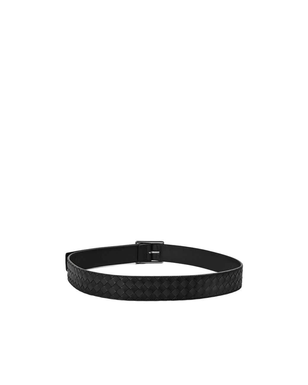 Bottega Veneta White Intrecciato Leather Belt for men