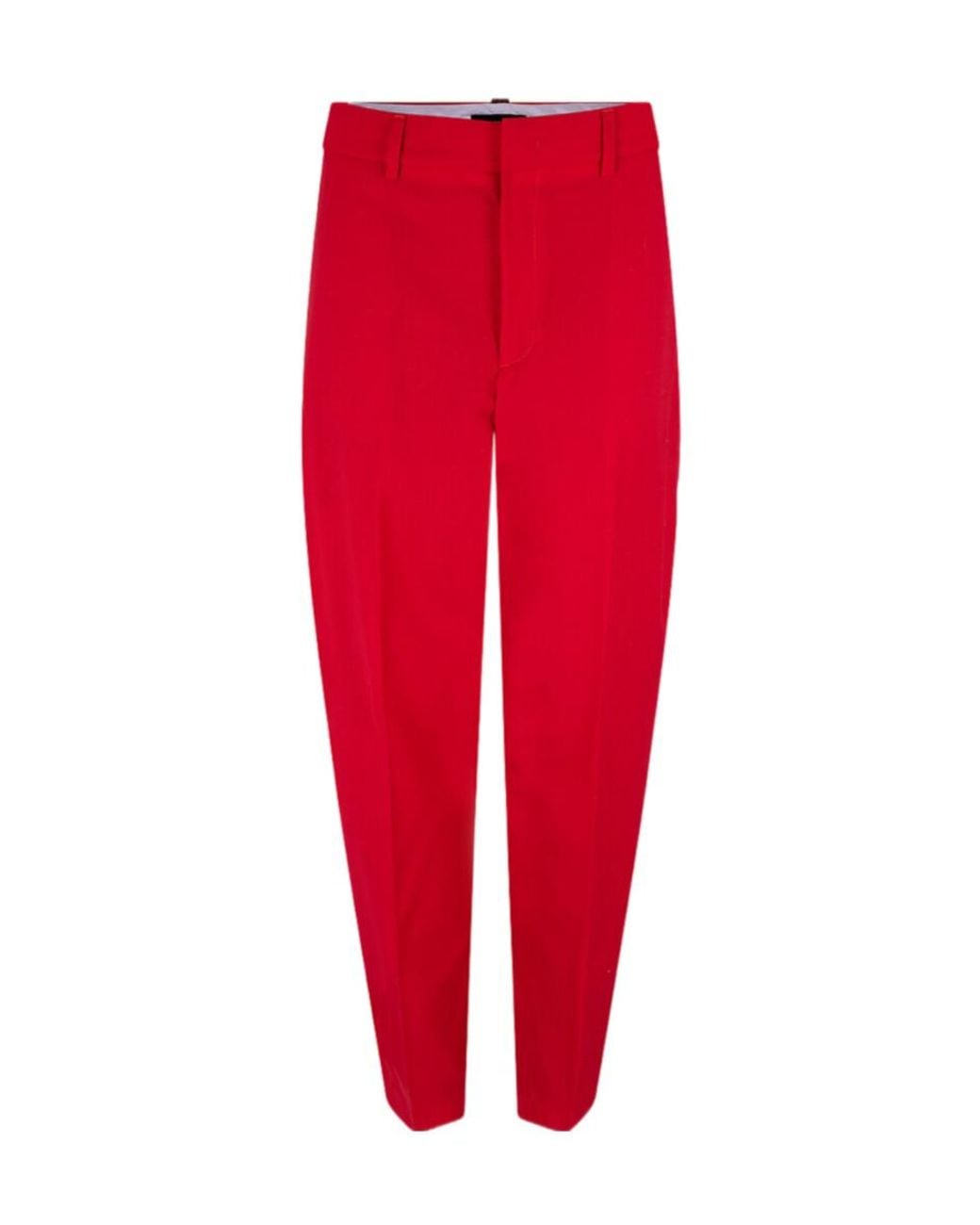 Fabiana Filippi Red Casual Pants With Belt Loops