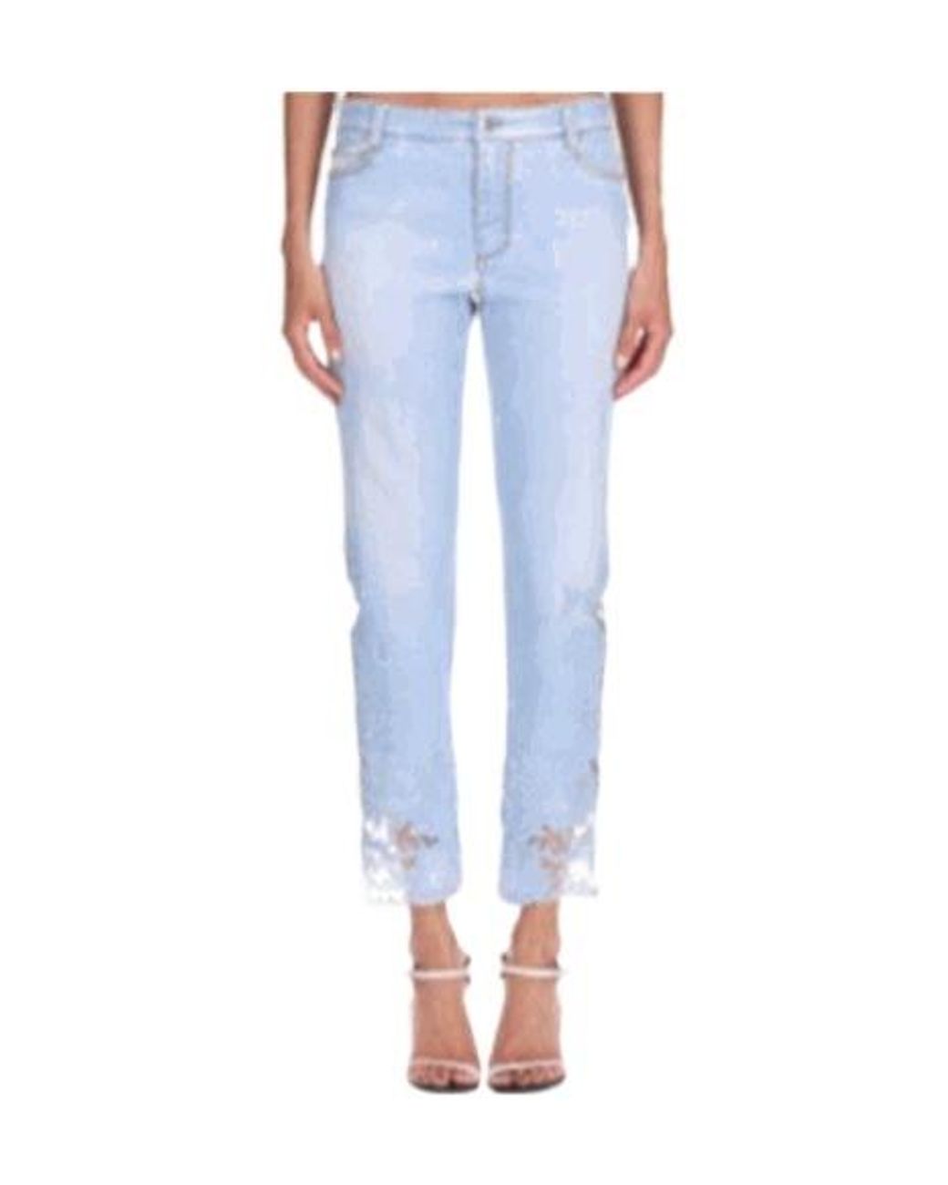Ermanno Scervino Blue Lace Jeans
