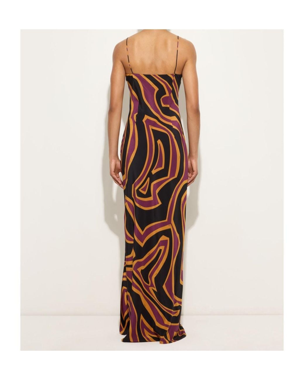 Emilio Pucci Brown Pucci Labirinto Print Crêpe De Chine Dress