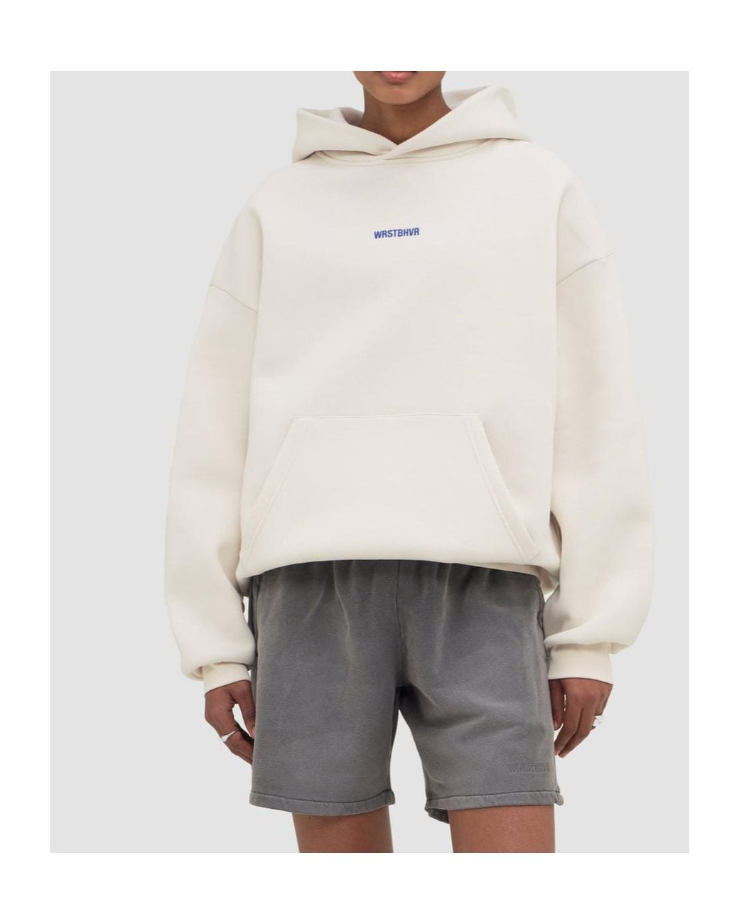 WRSTBHVR White Garm V5 Logo-Print Hoodie for men