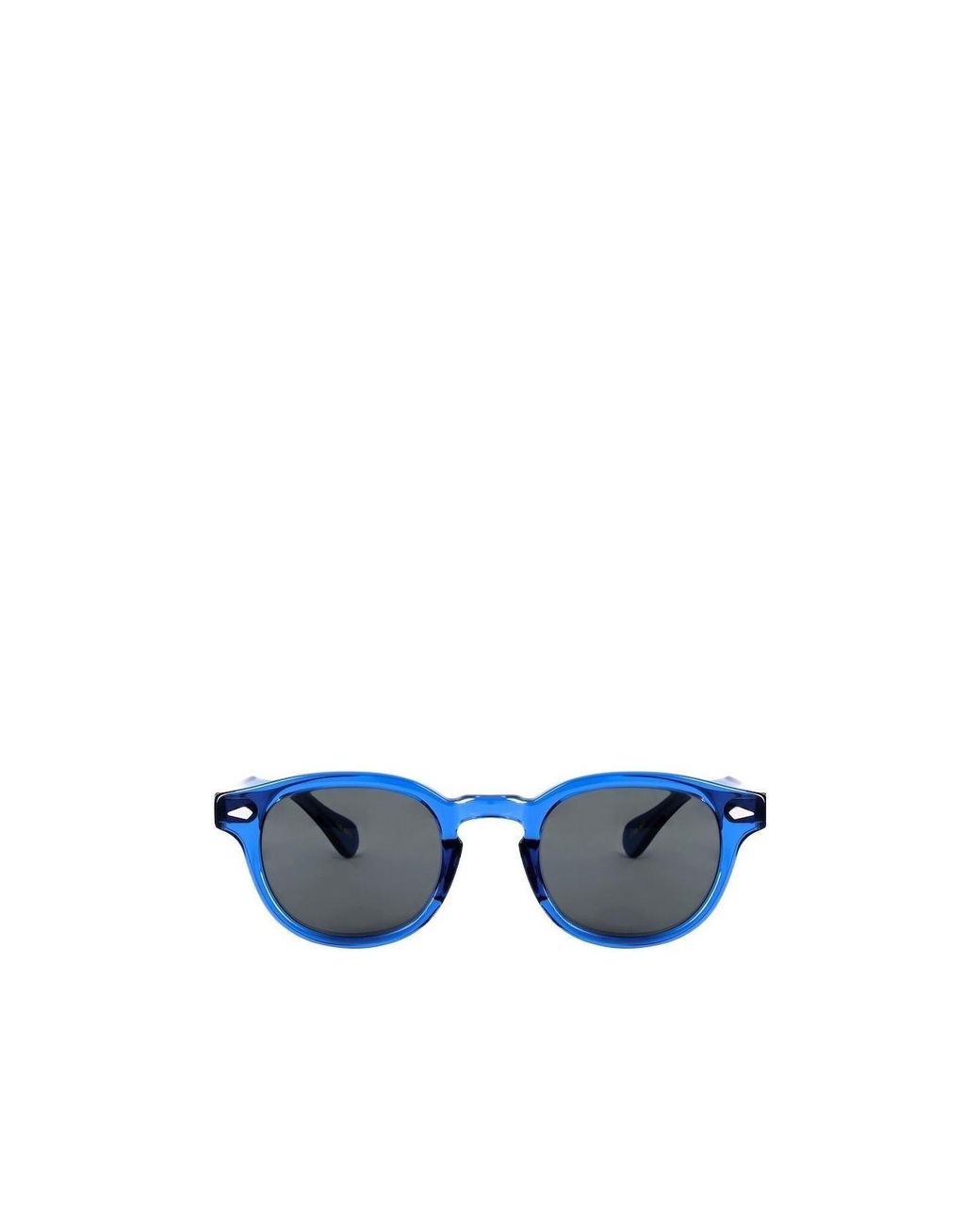 Moscot Blue Lemtosh Square Frame Glasses for men