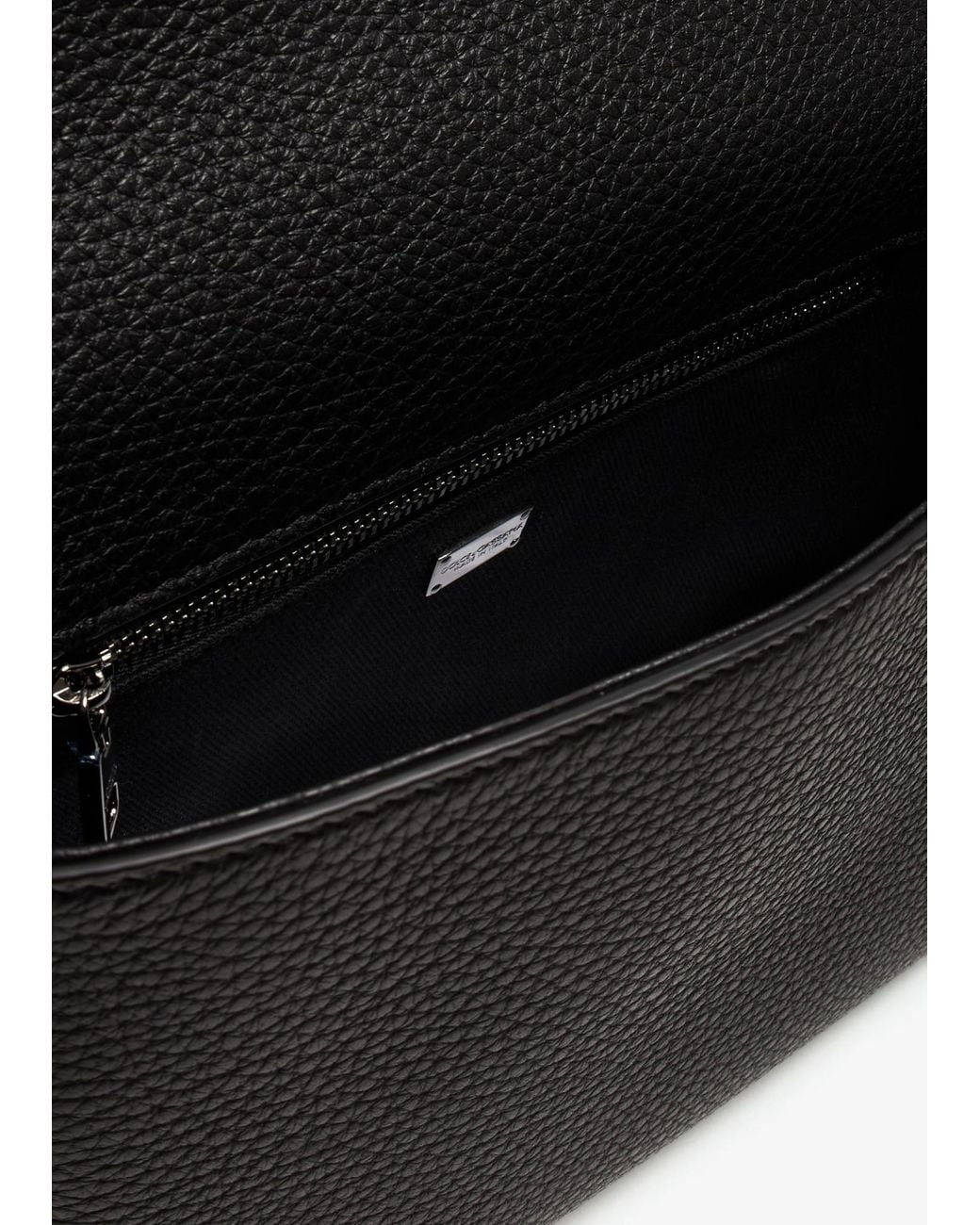 Dolce & Gabbana Black Medium Dg Logo Crossbody Bag for men