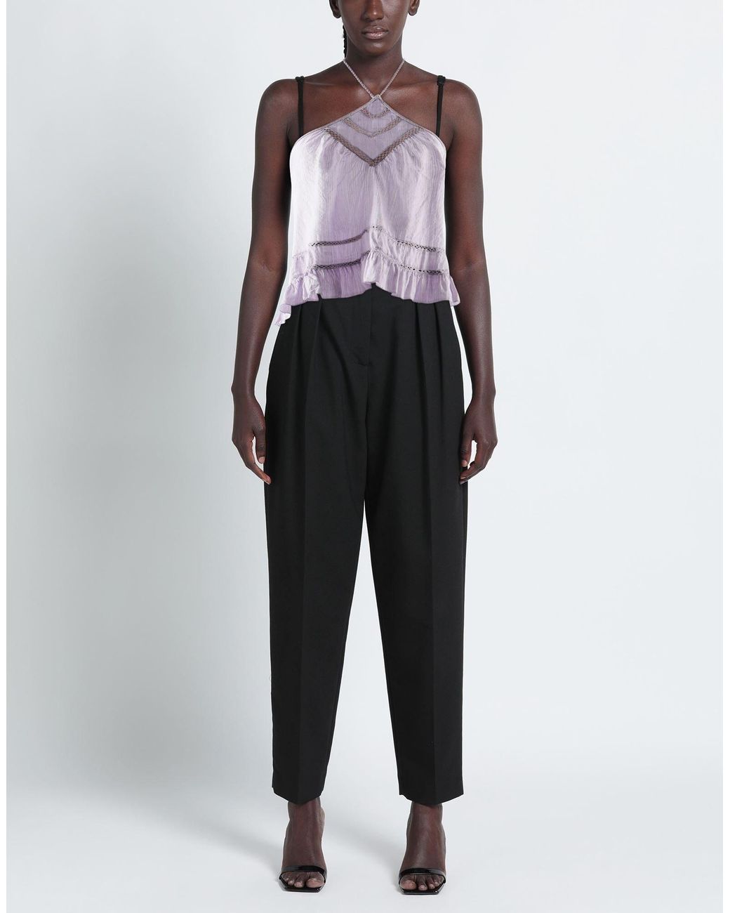 Isabel Marant Purple Plain Colour Top