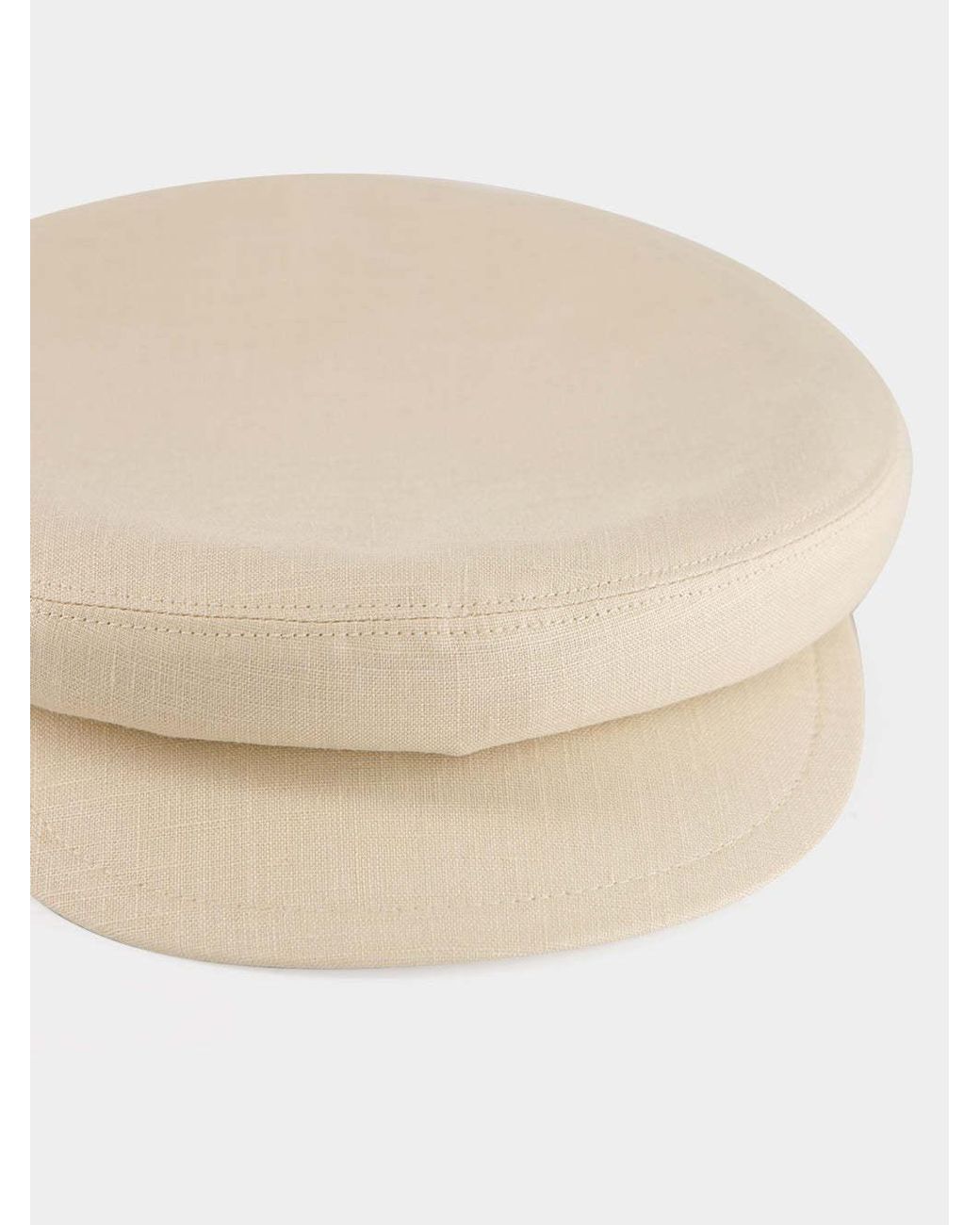 Borsalino White Brest Linen Sailor Cap for men