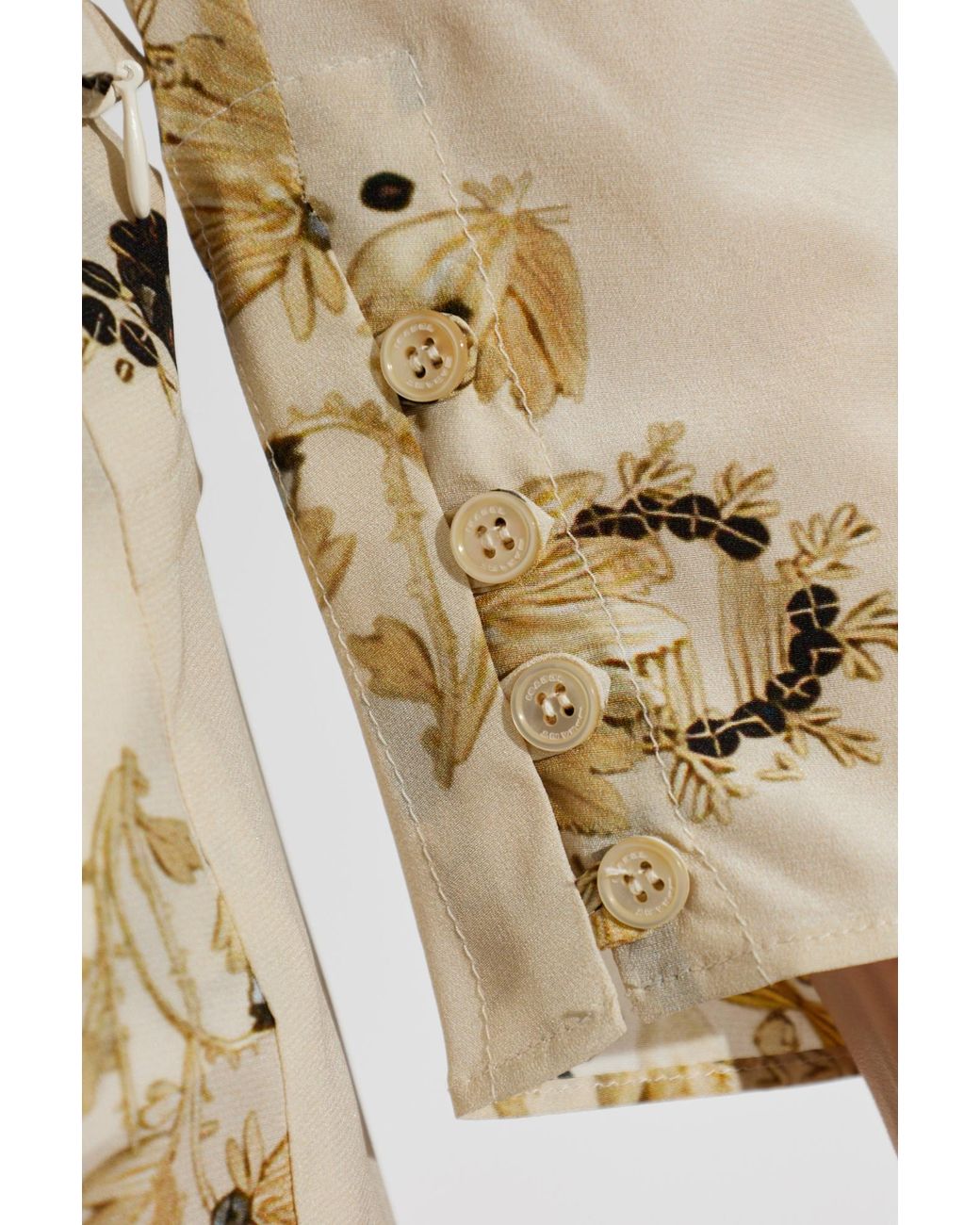 Isabel Marant Multicolor Zarga Floral-Print Puffed-Sleeve Blouse