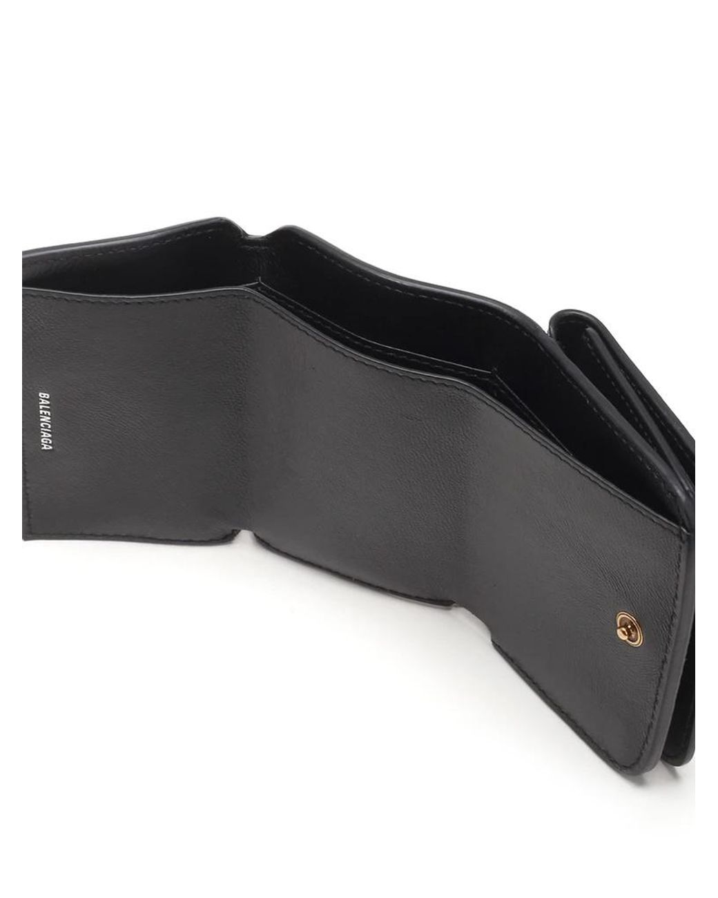 Balenciaga Black Logo Printed Wallet