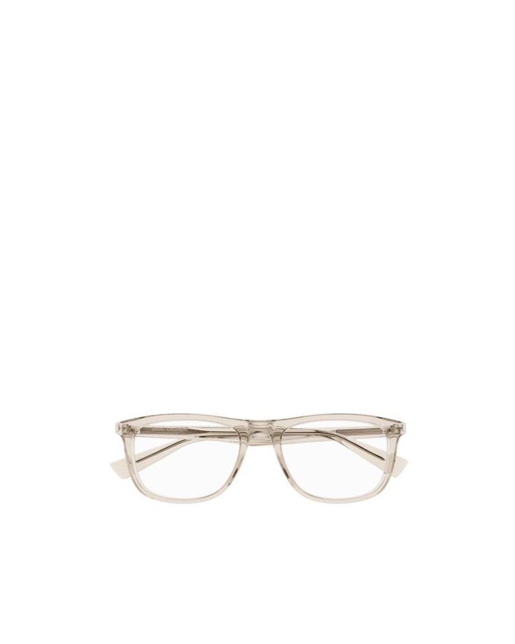Saint Laurent White Eyewear Sl 812 Rectangular Glasses for men