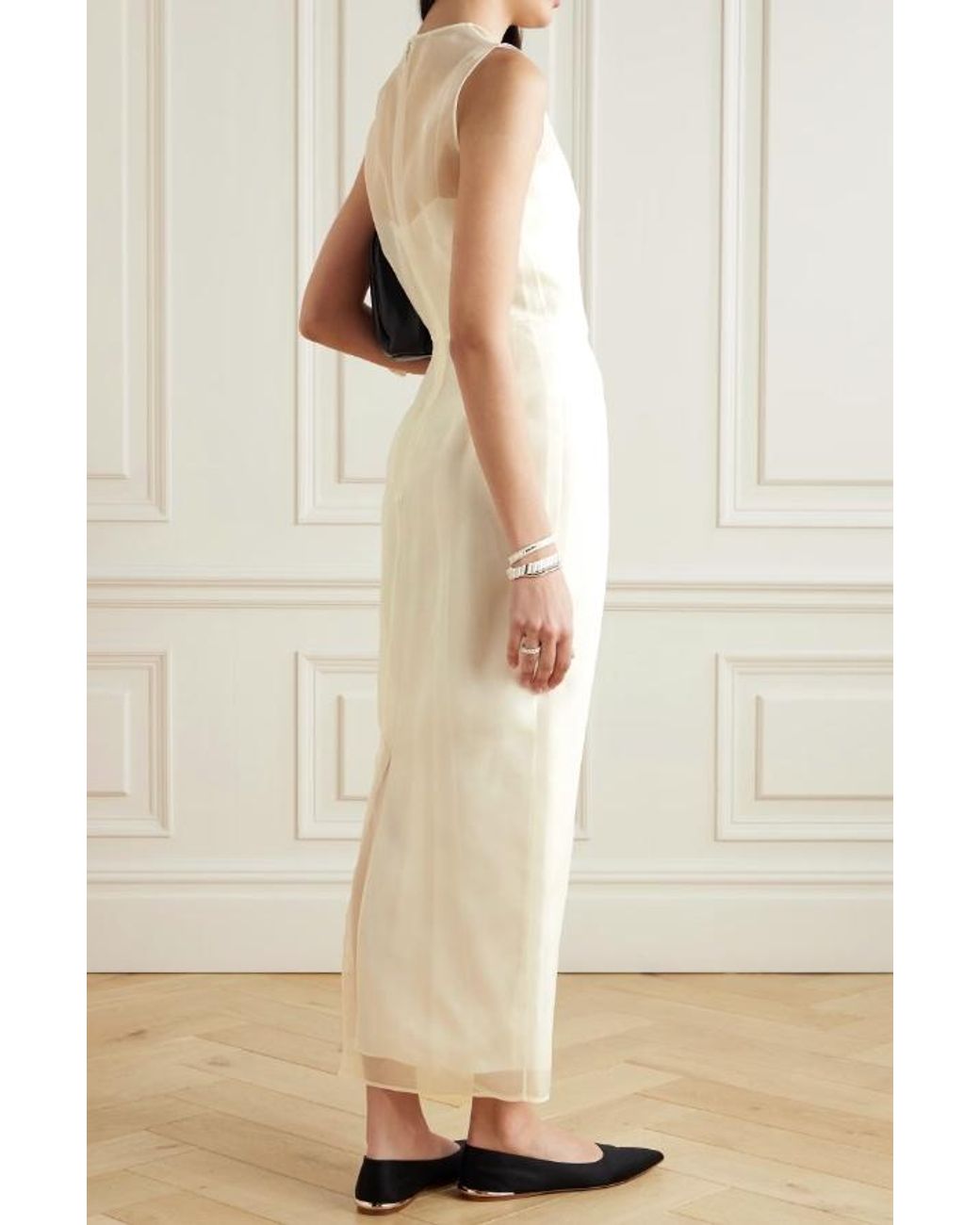 Gabriela Hearst White Sleeveless Dress