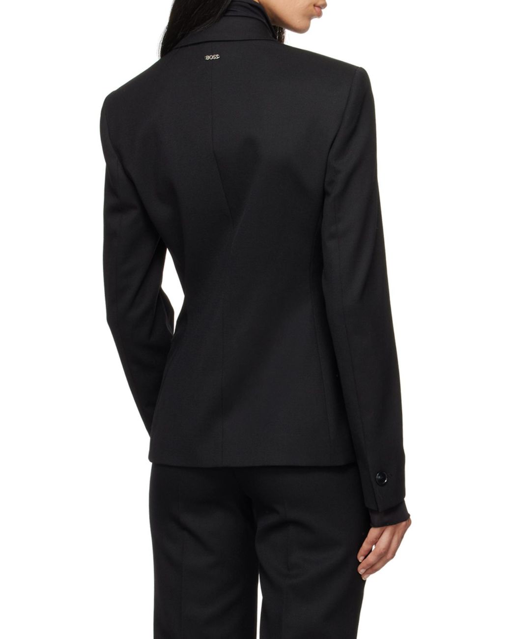 Boss Black Boss Double Breasted Slim-Fit Blazer