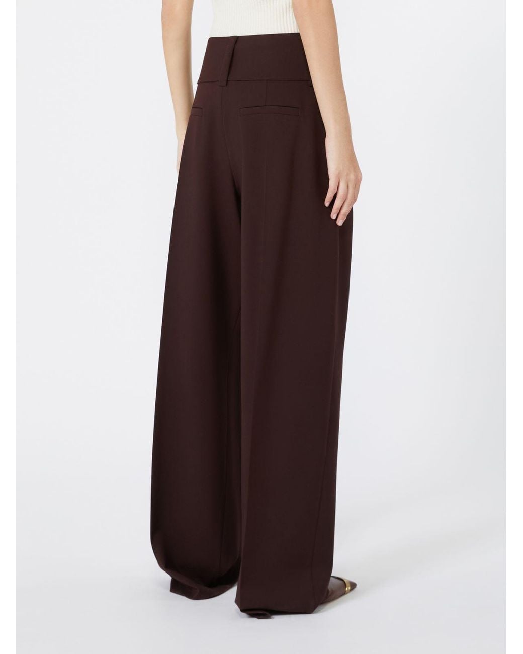 Sportmax Purple Girino High-Waist Pants