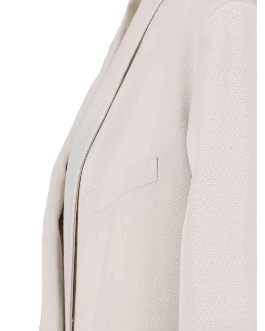 Calvin Klein White Evelyn Long Coat