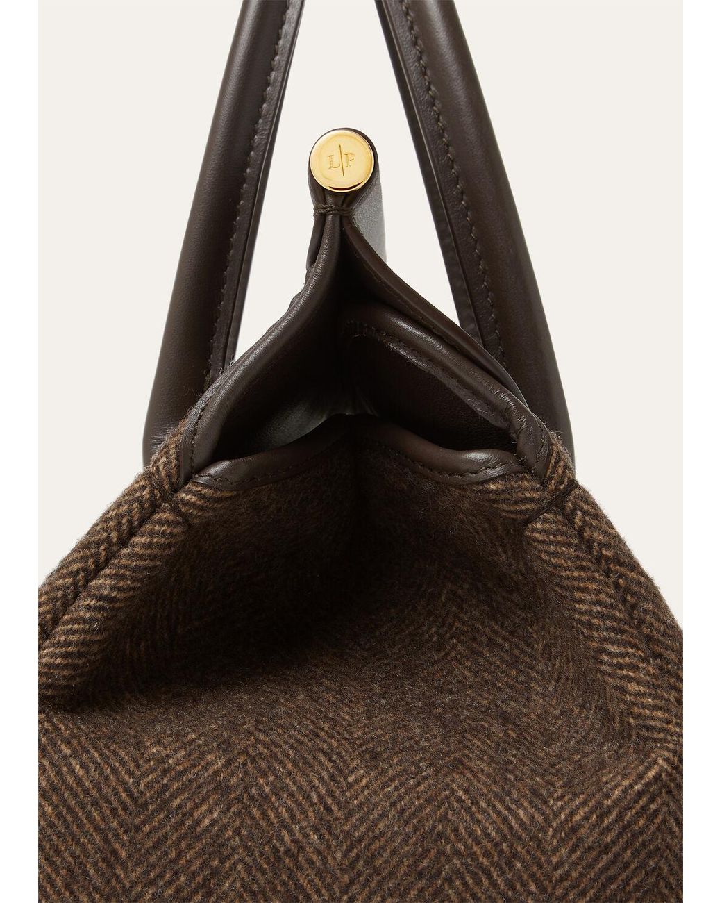 Loro Piana Brown Loom L25 Handbag