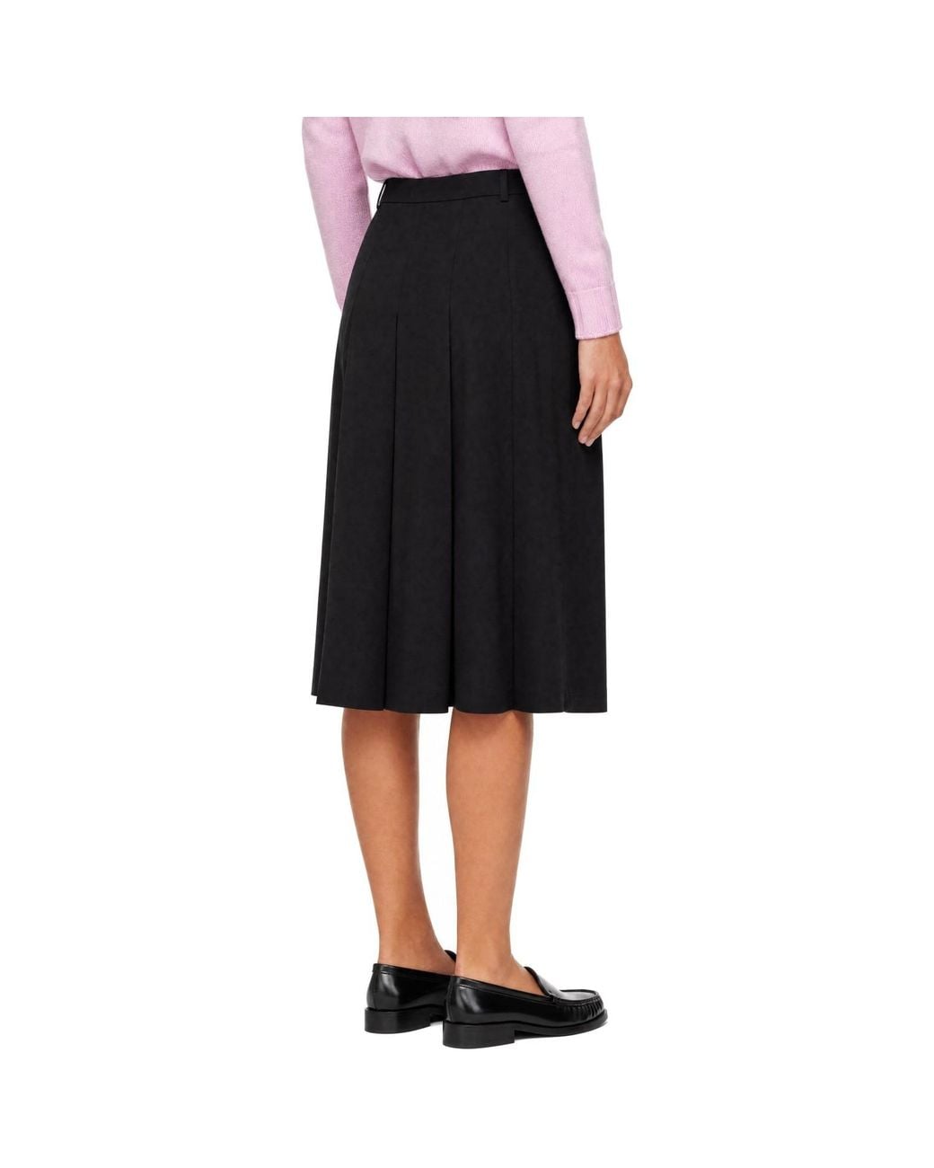 DUNST Black Belted Skirt