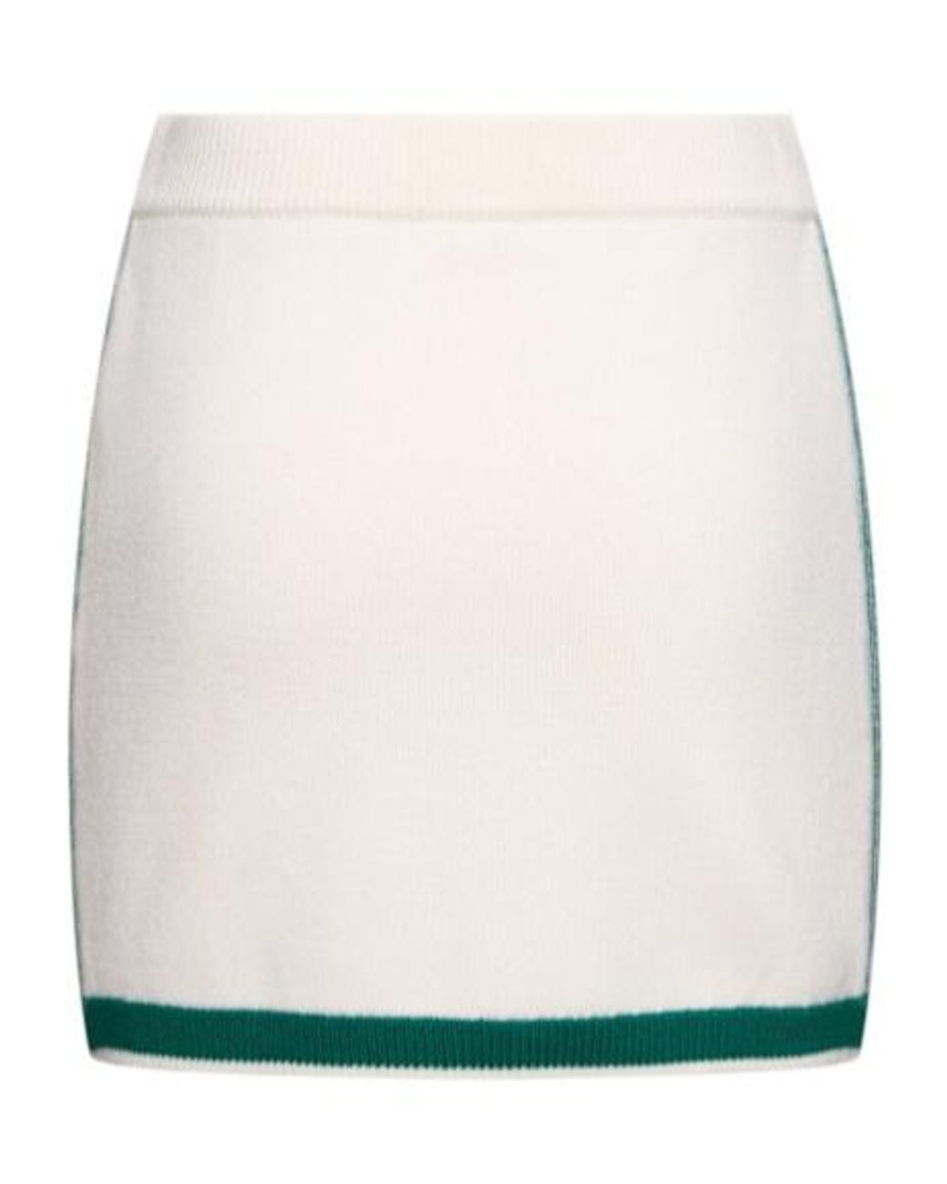 Casablanca Natural Wool Knit Tennis Mini Skirt
