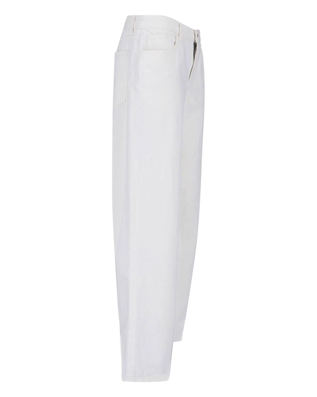 The Row White Eglitta Cotton Jeans