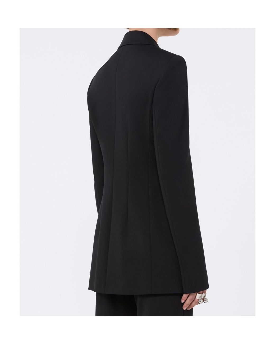 Sportmax Black Arco Double-Breasted Blazer