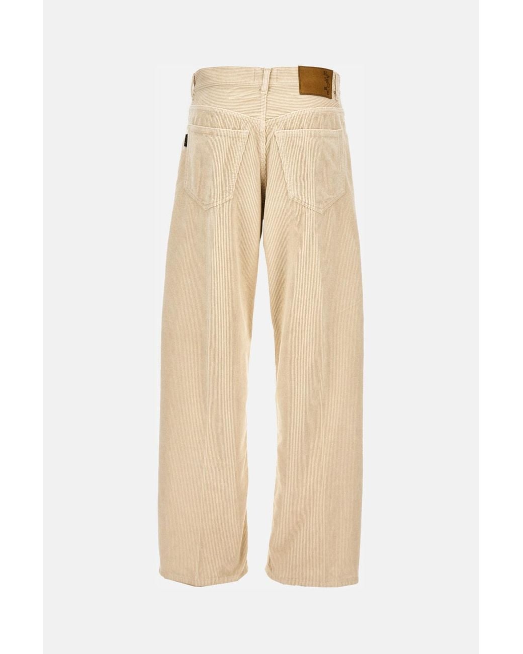 Haikure Natural Corduroy Wide-Leg Pants