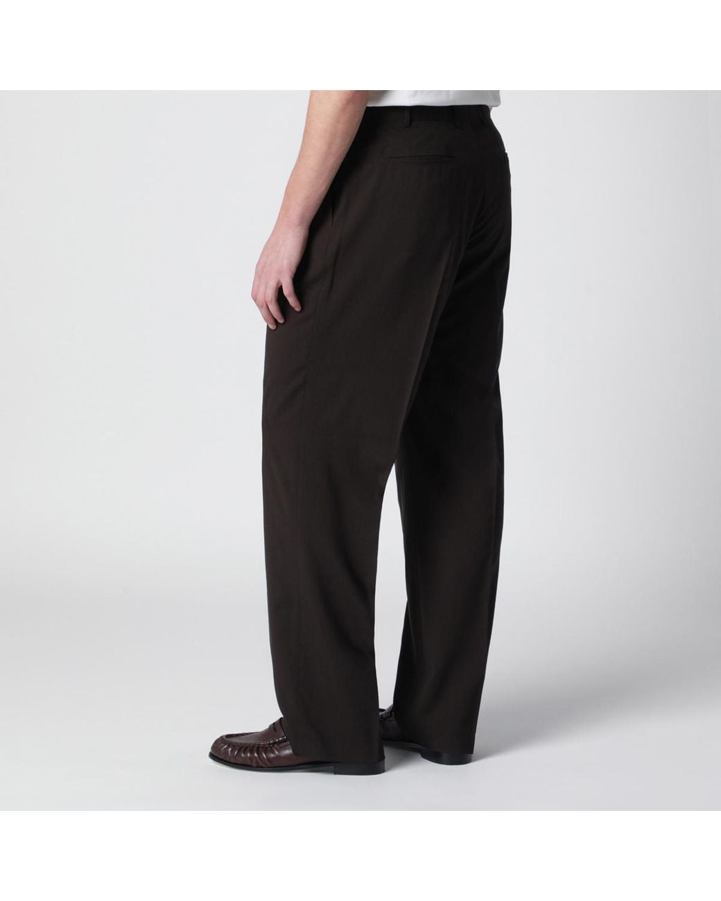 Pt Pantaloni Gray Pt Torino Quindici Wide-Leg Pants for men