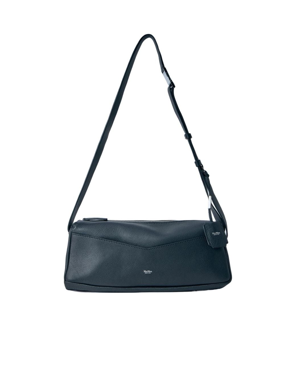Max Mara Blue Logo Printed Shoulder Bag