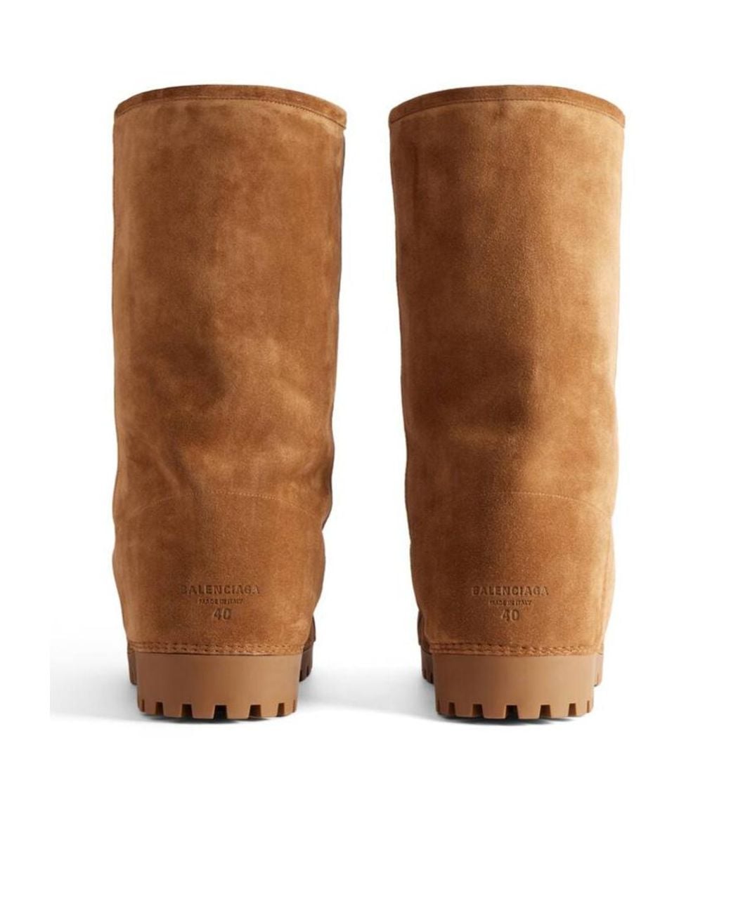 Balenciaga Brown Alaska Fur High Boots