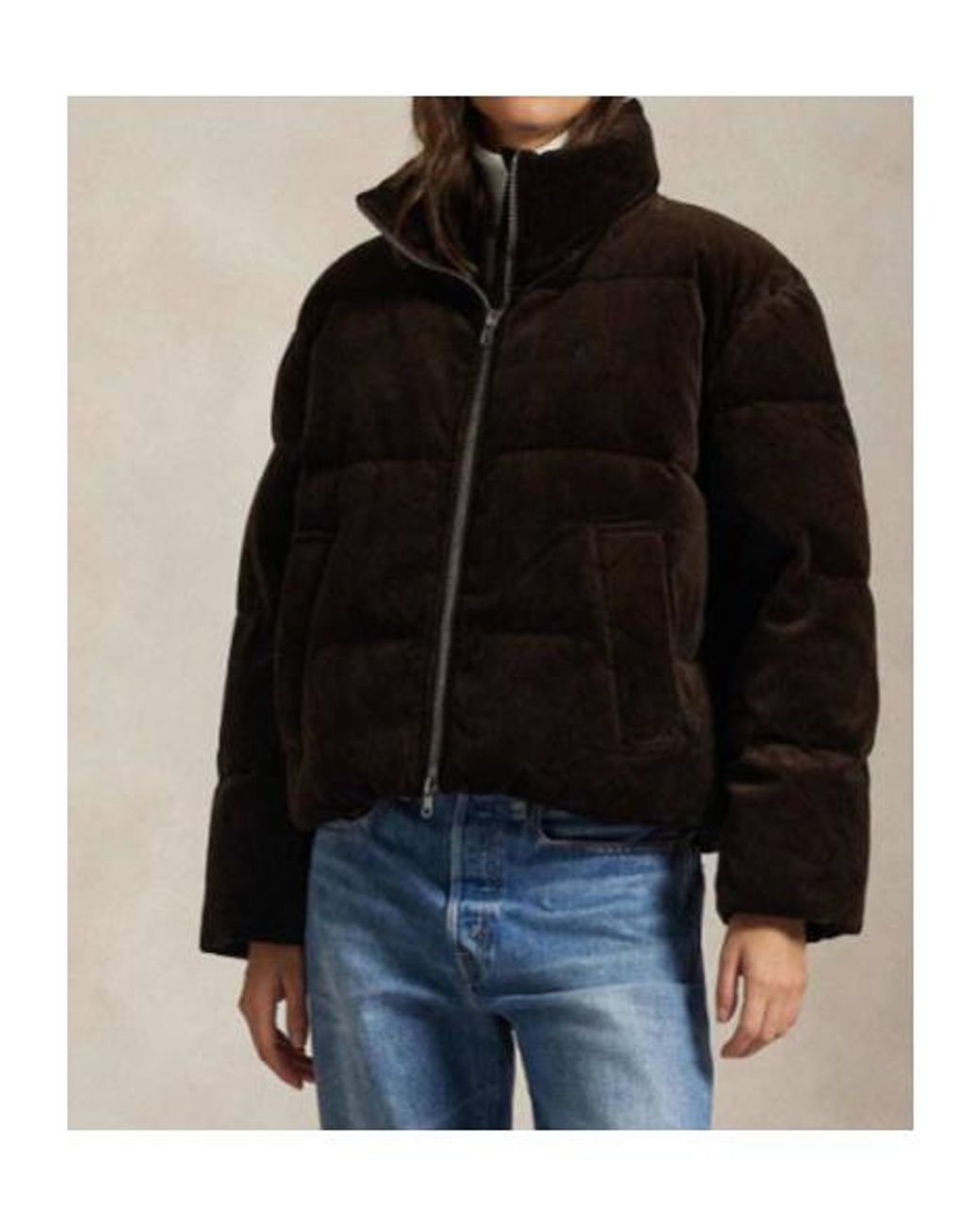Polo Ralph Lauren Black Short Down Jacket With Pony Jackets And Coats