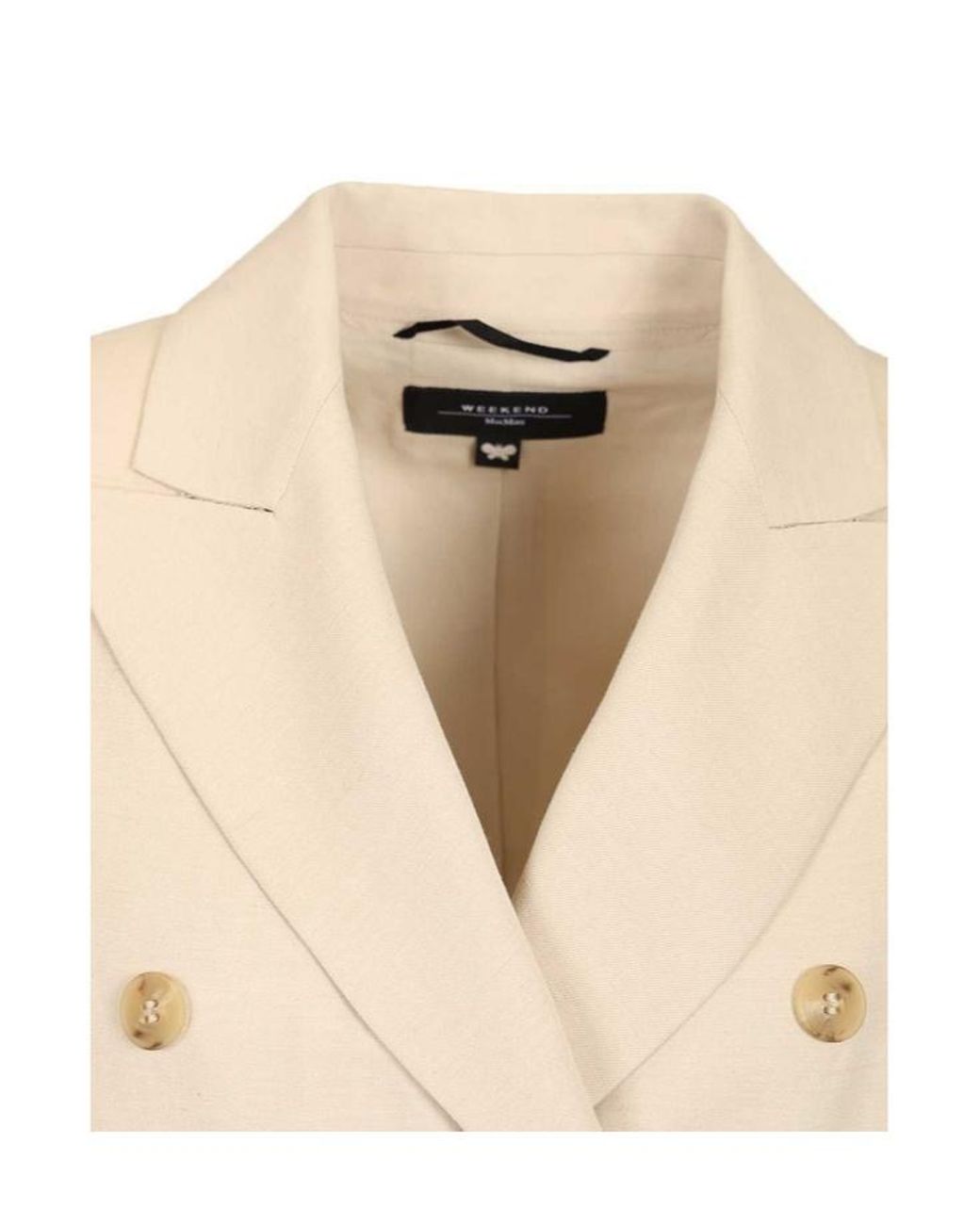 Weekend by Maxmara White Nembi Double-Breasted Blazer