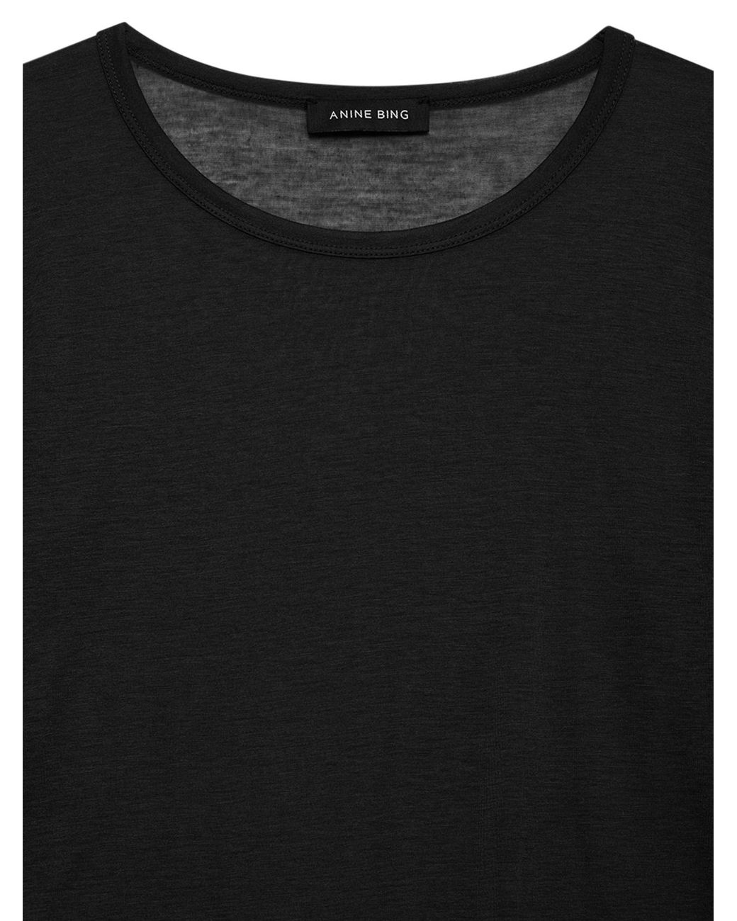 Anine Bing Black Long-Sleeve Sylvie Tee