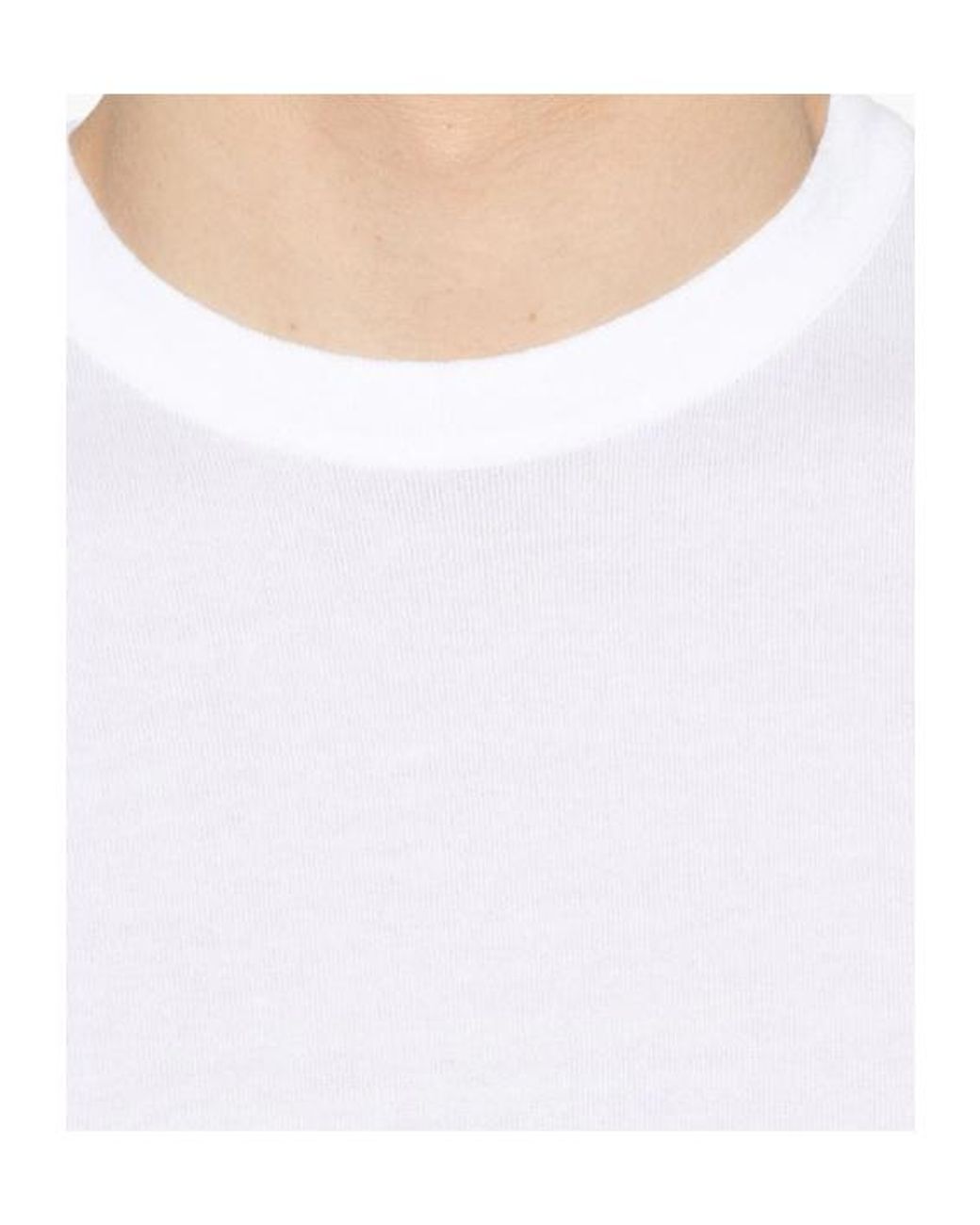 John Smedley White Lorca Crew Neck T-Shirt for men