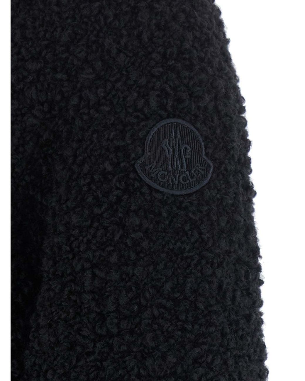 Moncler Black Zip-Up Padded Cardigan