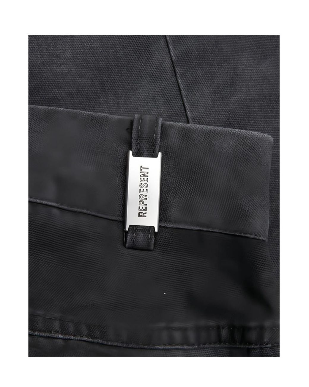 Represent Gray Zip-Detailed Washed Trousers for men