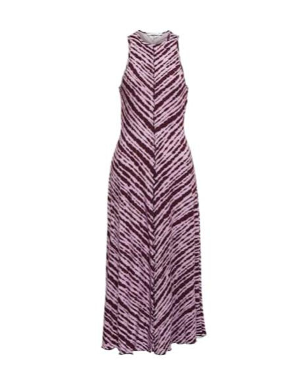 Proenza Schouler Purple Printed Jersey Midi Dress