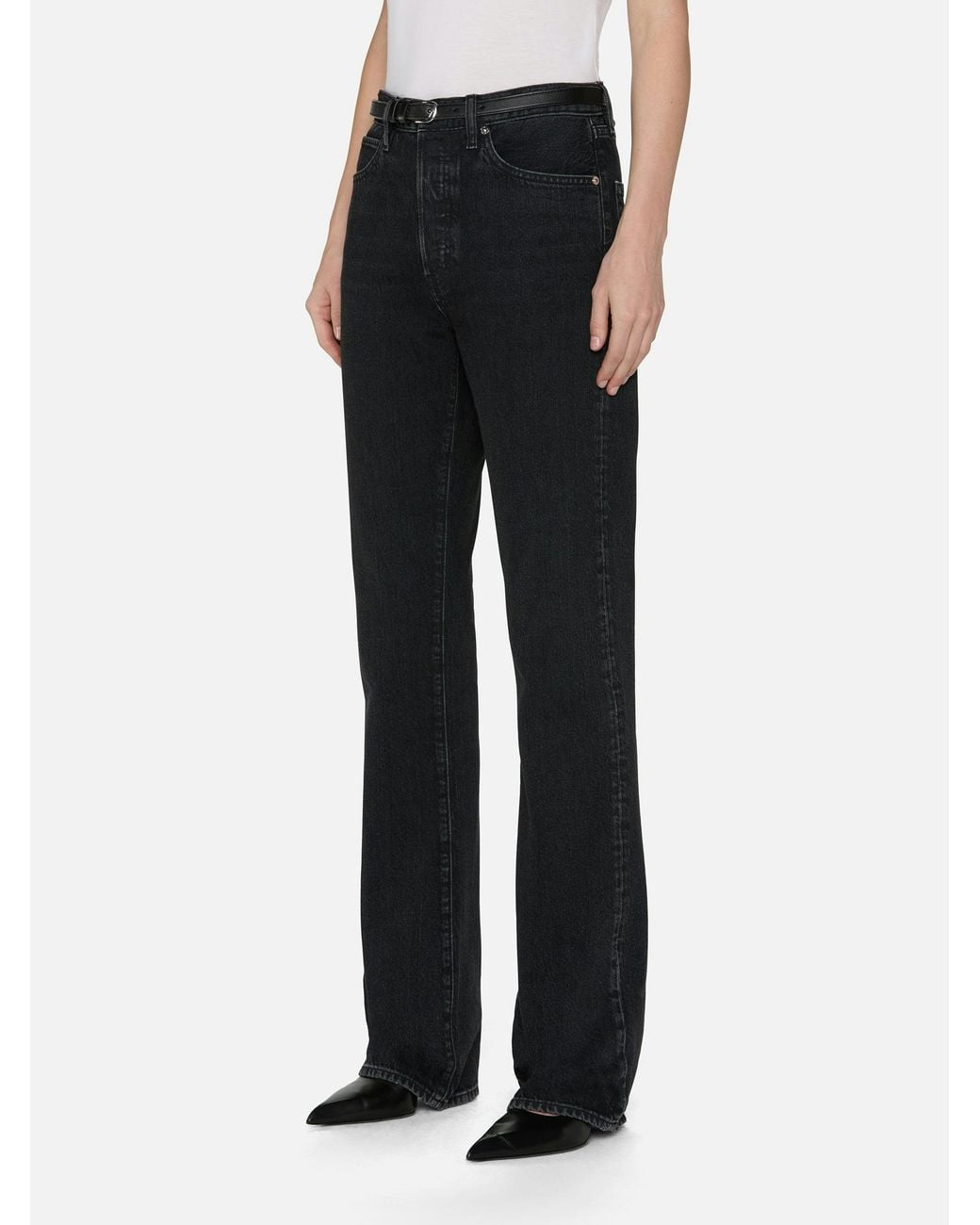 FRAME Black Jeans With Belt Loops