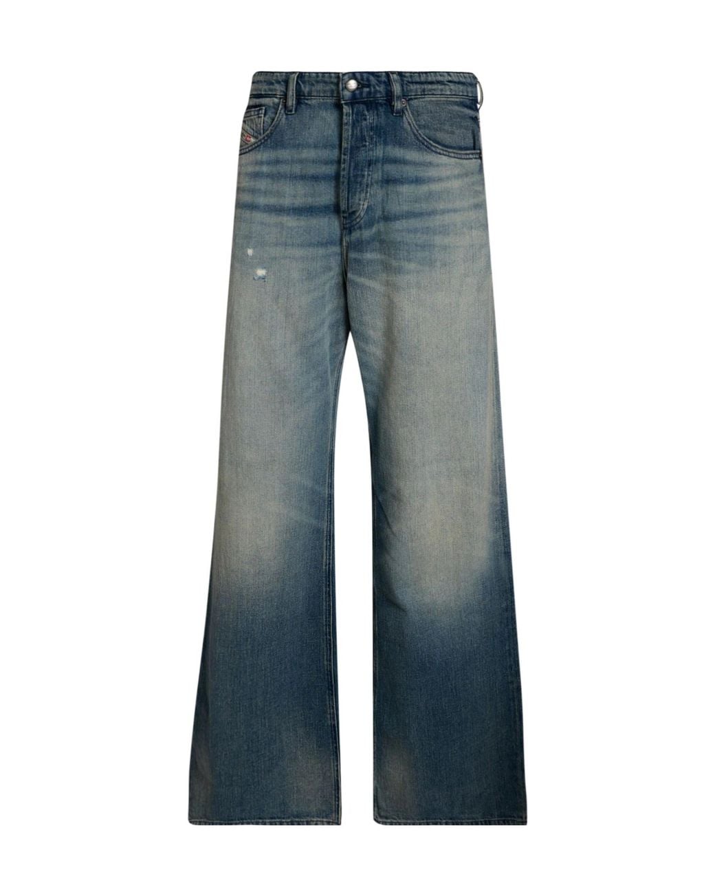 DIESEL Blue Loose Straight-Leg Jeans