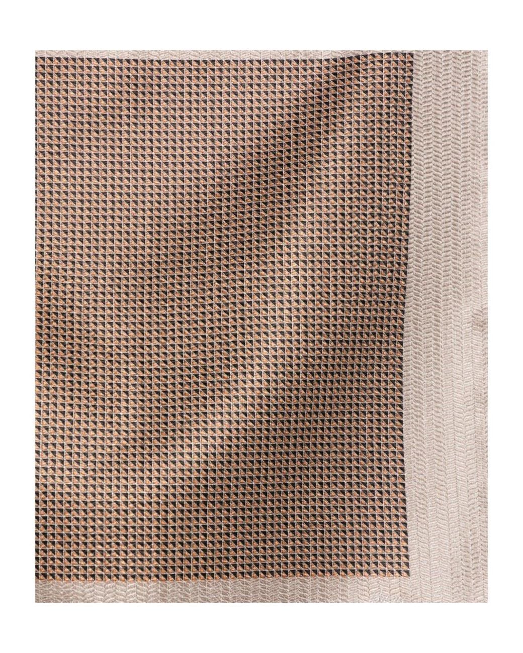 Brioni Multicolor Printed Square Scarf for men