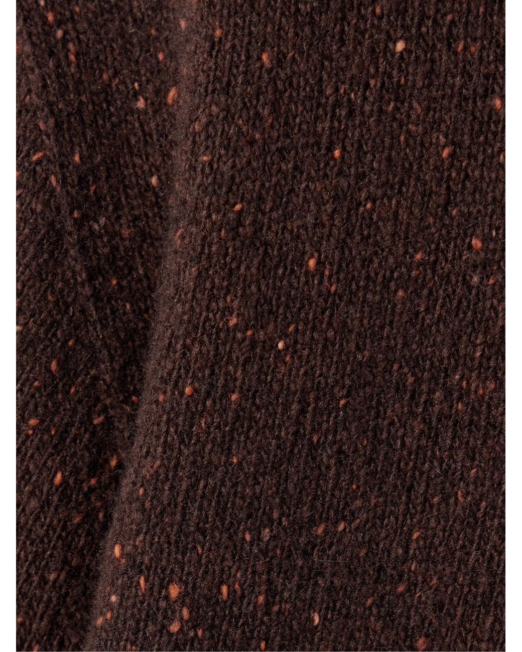 The Row Brown Mirai Cashmere Turtleneck Sweater