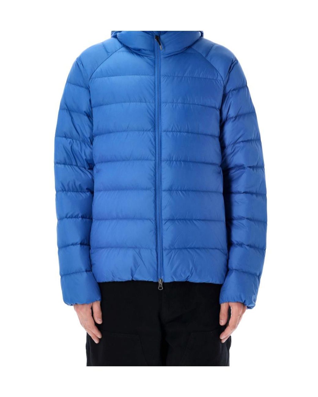 Pyrenex Long-Sleeved Down Jacket in Blue for Men | Lyst
