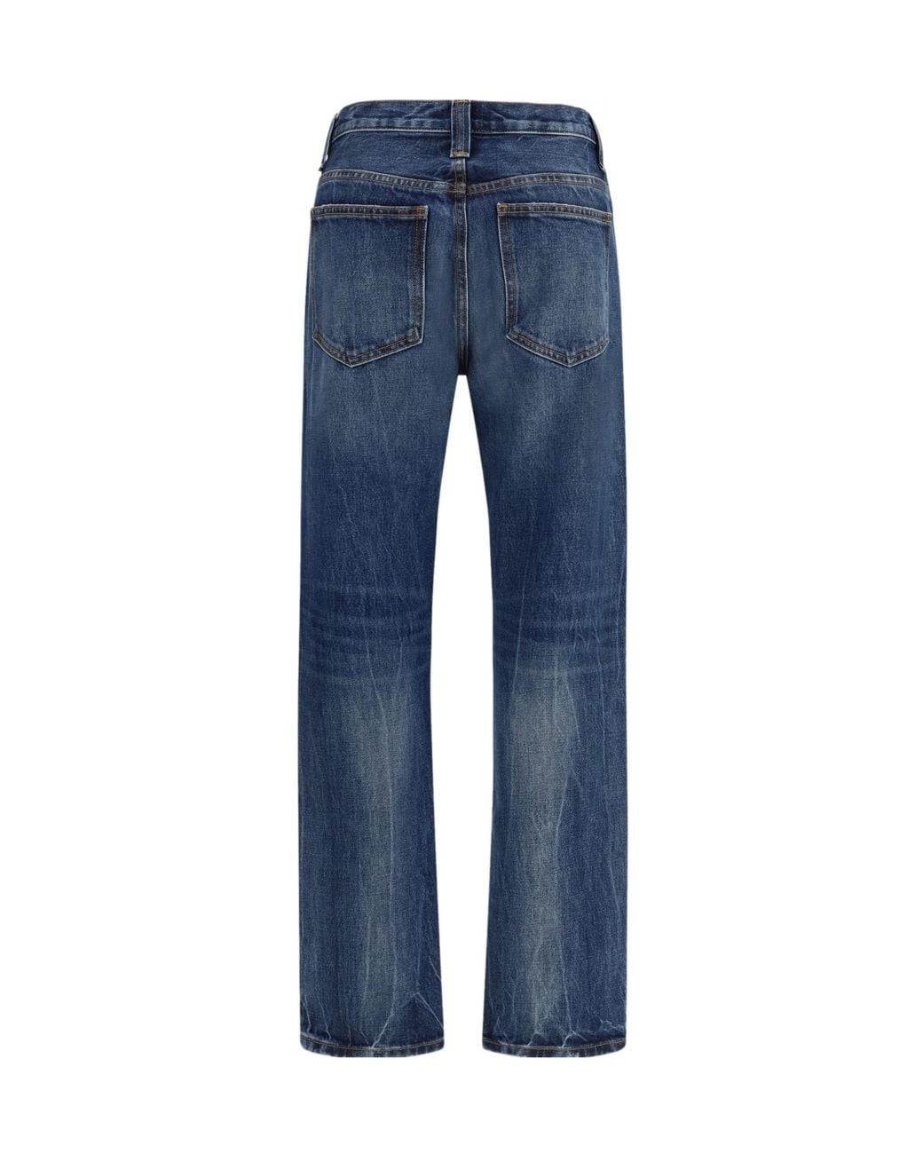 Khaite Blue Farley Straight-Leg Jeans
