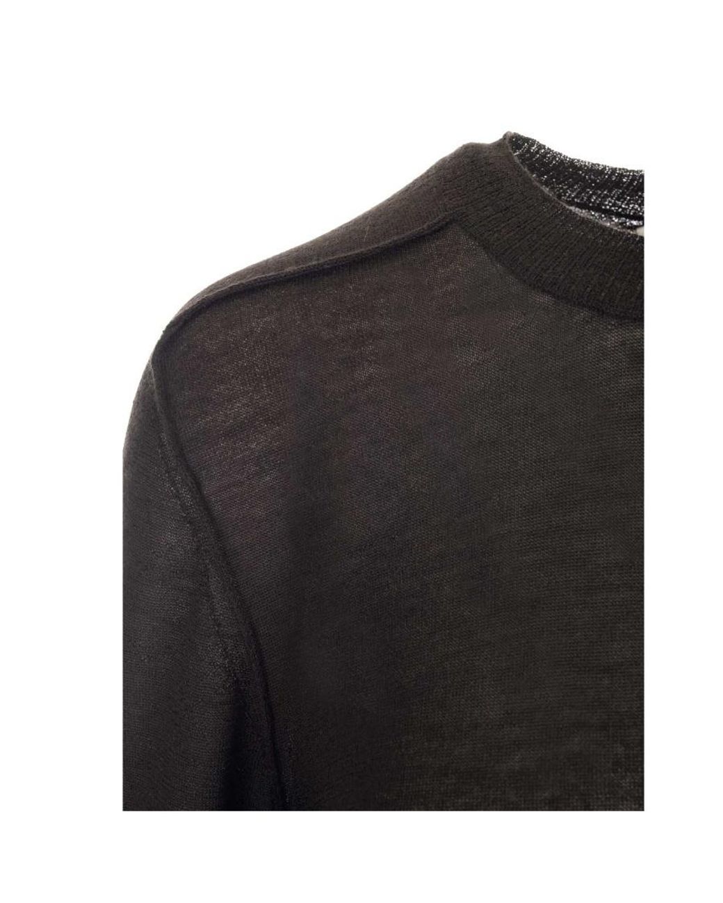 Bottega Veneta Black Crew-Neck Knitted Jumper