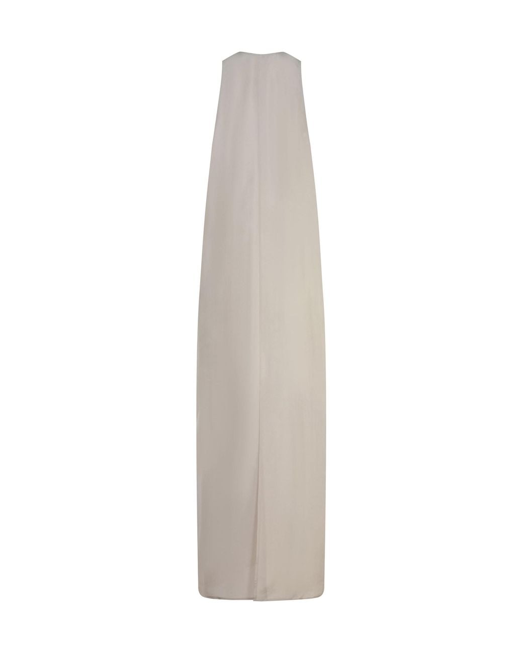 Alysi White Tie-Front V-Neck Maxi Dress
