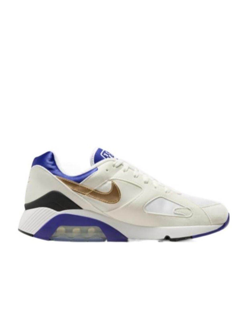 Nike Blue Air Max 180 Ultramarine Logo Patch Sneakers for men