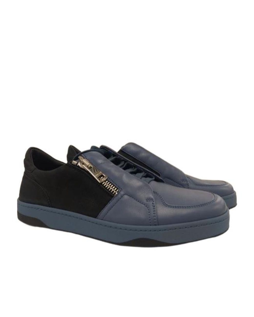Gucci Blue Zippered Sneakers for men