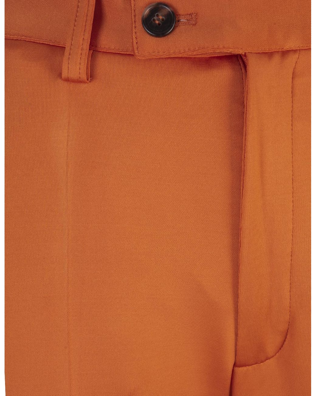 Marni Orange Straight-Leg Tailored Trousers